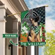 DIF2010-German shepherd Personalized Flag