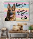 CHD0122 German Shepherd Matte Canvas