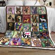 DDQ121302 German Shepherd Love Quilt Blanket