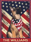DIF4010-German shepherd Personalized Flag