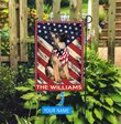 DIF4010-German shepherd Personalized Flag