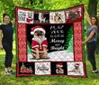 DDQ151101 German Shepherd Xmas Quilt Blanket