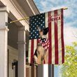 THF0126 German Shepherd God Bless House Flag