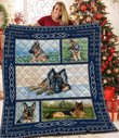 QUI28003 German Shepherd Quilt Blanket