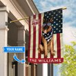 DIF8001-German Shepherd-Police -Personalized flag