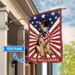 DIF3009-German shepherd Personalized Garden Flag-House Flag