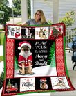 DDUSAB151101 German Shepherd Xmas Fleece Blanket – Made in USA