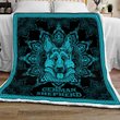 MHQD2004 German Shepherd Mandala Quilt Blanket