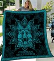 MHQD2004 German Shepherd Mandala Quilt Blanket