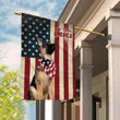 THF0126 German Shepherd God Bless House Flag