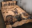 DIE6004-German Shepherd Quilt Bed Set
