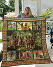 QUI28008 German Shepherd Quilt Blanket