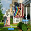 MHFCHO407 German Shepherd LGBT Personalized Flag
