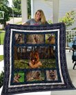 QUI28001 German Shepherd Quilt Blanket