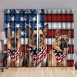 DIWD9006-German shepherd WINDOW CURTAINS