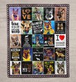 DDUSAB121801 Love German Shepherd Fleece Blanket – Made in USA