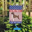 CHFD3015 Boxer God Bless America Personalized Flag