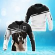 THDOG1007 Boxer 3D HOODIE