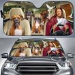 Boxer and Jesus Car Sun Shade DIC21070701