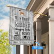 BIF2402 Boxer This Home Is Filled With Kisses Personalized Flag