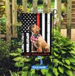 BIF20070406 Boxer Firefighter Personalized Flag
