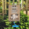 BIF1405 Boxer Don't bother knocking personalized flag