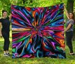 MHQHIPP101 Hippie Psychedelic Quilt Blanket