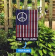 DIFH2001-Hippie Personalized Flag