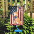 MHFCHO218 Shiba inu Hippie Personalized Flag