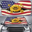 TUC1405 Hippie Sunflower Car Sun Shade
