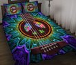 DIEH6002-Hippie Guitar Quilt Bed Set