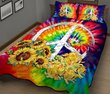 DIEH5011-Hippie color Quilt Bed Set