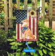 MHFCHO118 Shiba inu Hippie Personalized Flag