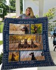 QUI19002 Doberman Quilt Blanket