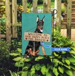 THF20072906 Doberman-Welcome to our happy place Personalized Flag