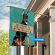 THF20072906 Doberman-Welcome to our happy place Personalized Flag