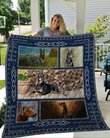 QUI19003 Doberman Quilt Blanket