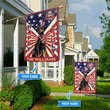 DIF6016-Doberman God bless america - 4th of july Personalized Flag