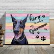 CHD0121 Dobermann Matte Canvas