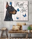 THD0113 Doberman Matte Canvas