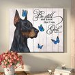 THD0113 Doberman Matte Canvas