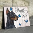 THD0113 Doberman Matte Canvas