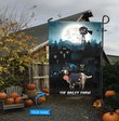 BIF20073008 Goat Night Halloween Personalized Flag