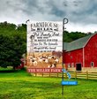 HUF4004 Goats Farmhouse Personalized Flag
