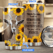 BIU20071302 Goats Sunflowers Stainless Steel Tumbler