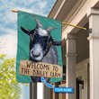 THF20071703 Goat- Welcome Personalized Flag