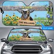TUC1302 Goat - Rockin The Farm Life Personalized Car Sun Shade