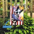 HUF0102 Boston Terrier Personalized Flag