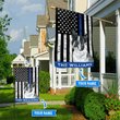 BIF1703 Boston Terrier Police Personalized Flag
