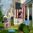 THF0165 Boston Terrier God Bless America Personalized Flag